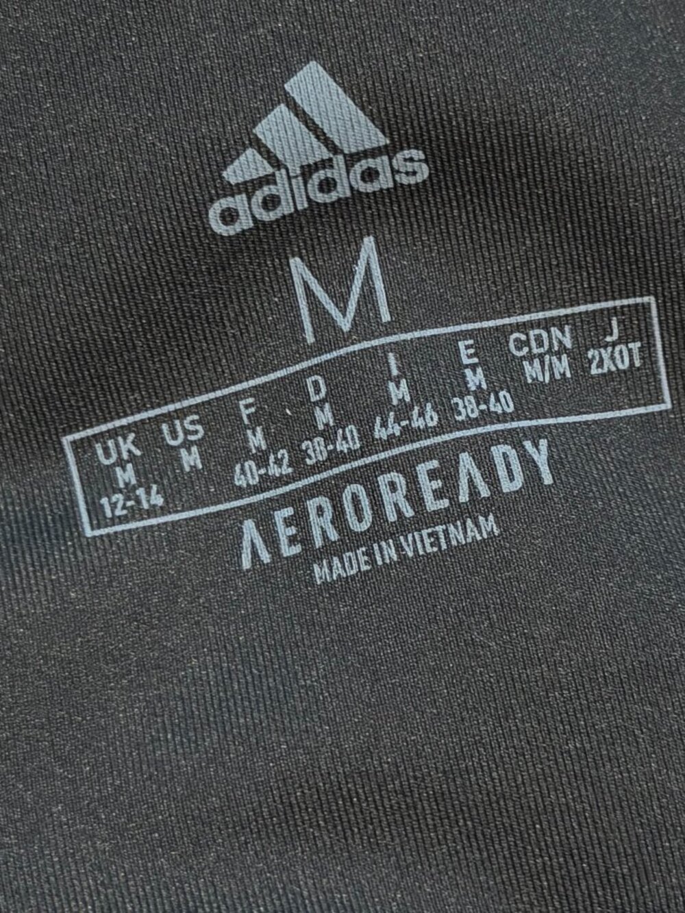 adidas AeroReady Black High Waisted 3-Stripe Pocket Leggings Size M Like New - Picture 3 of 8